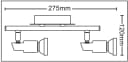 TRANGO LED Deckenspots OSCAR 2-flammig Chrom-Optik inkl. LED Bild 3