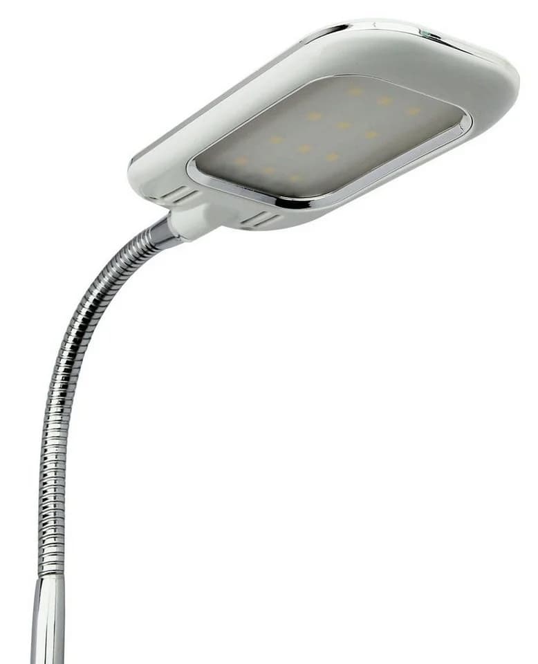 TRANGO LED Klemmleuchte SUSI Chrom-Weiß Schreibtischlampe - Bild 3