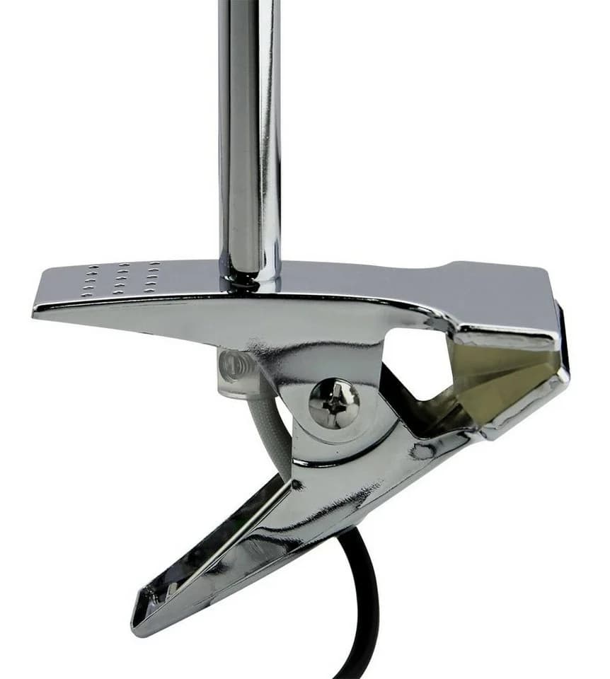 TRANGO LED Klemmleuchte SUSI Chrom-Weiß Schreibtischlampe - Bild 4
