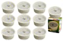 TRANGO LED-Leuchtmittel 10er Pack MO15-10 Ultra flach 5W warmweiß Bild 2