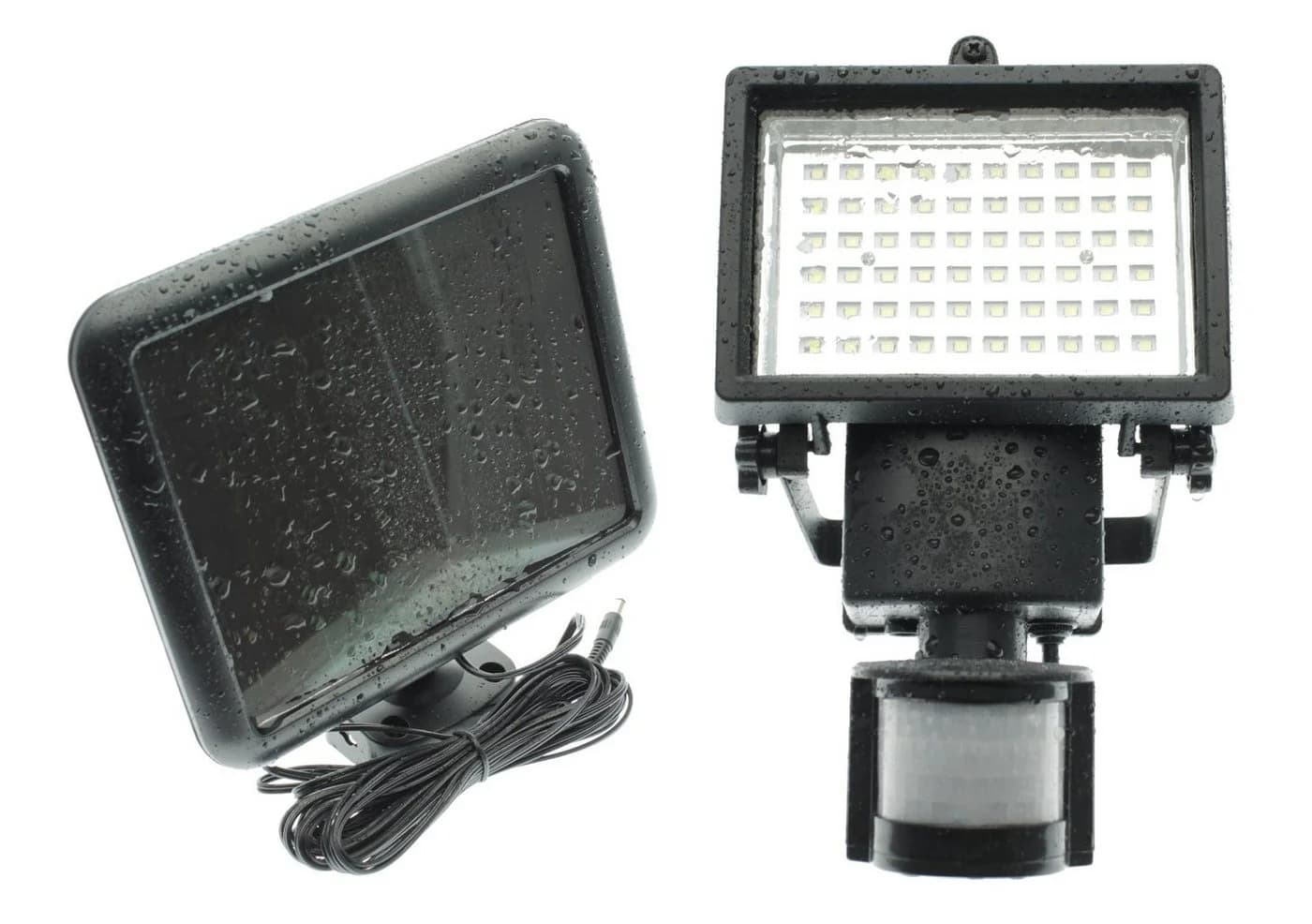 TRANGO LED Außen-Wandleuchte Bewegungsmelder Solar Strahler - Bild 3