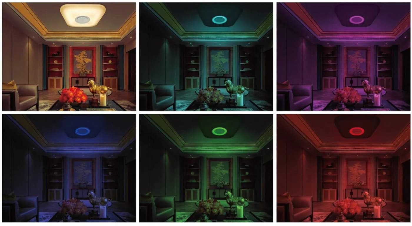 TRANGO LED Deckenleuchte mit App-Steuerung, CCT & RGB, Bluetooth-Lautsprecher - Bild 3