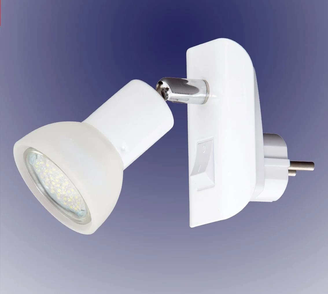 TRANGO LED Steckdosenleuchte Weiß GU10 mit Schalter - Bild 3