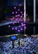 esotec LED Gartenleuchte Solar Blütenstrauch 36 Blüten Pink Bild 1