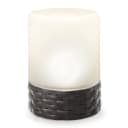 esotec LED Außen-Tischleuchte Solar Echtglas Rattan Style Bild 1