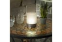 esotec LED Außen-Tischleuchte Solar Echtglas Rattan Style Bild 2