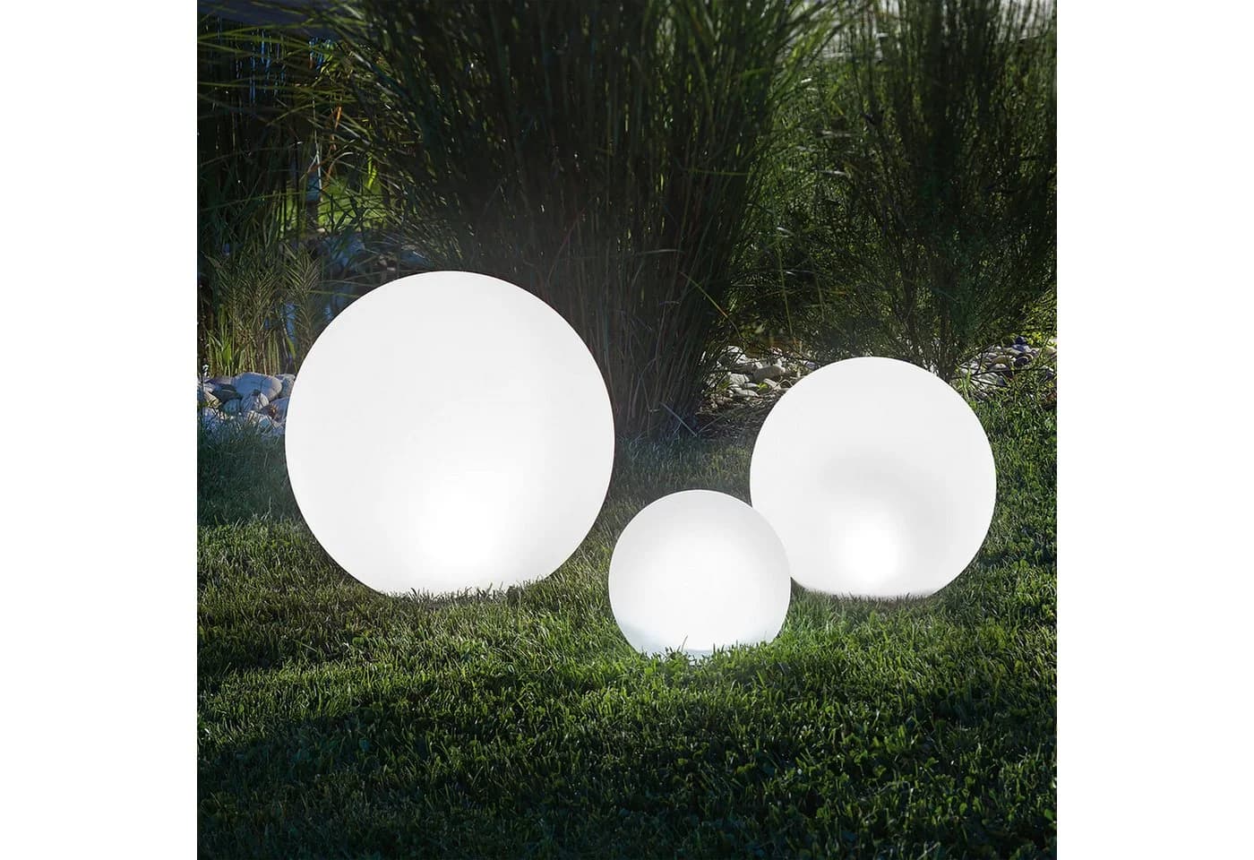 esotec LED Kugelleuchte 3er Set Solarkugeln Multicolor - Bild 2