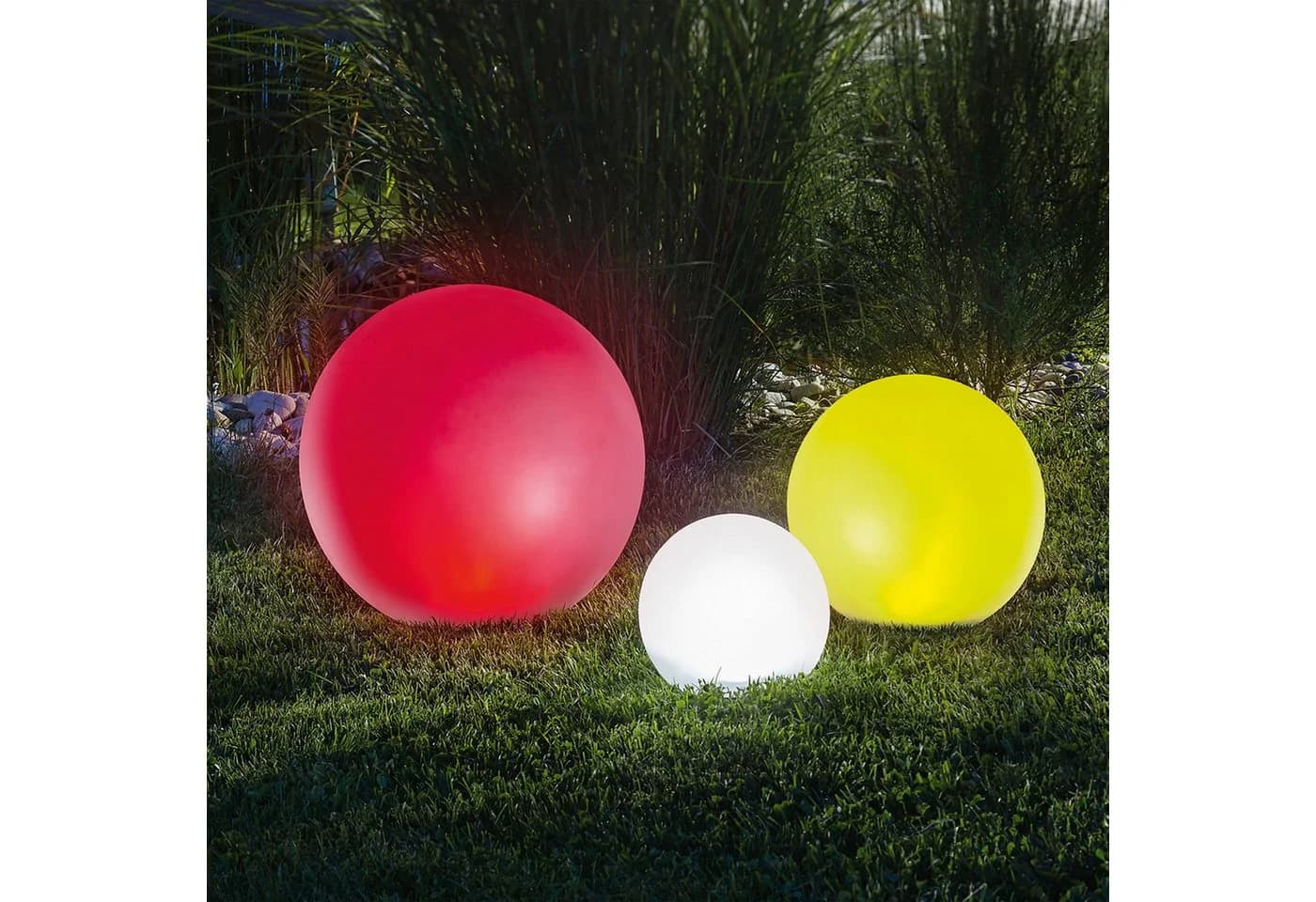 esotec LED Kugelleuchte 3er Set Solarkugeln Multicolor - Bild 5