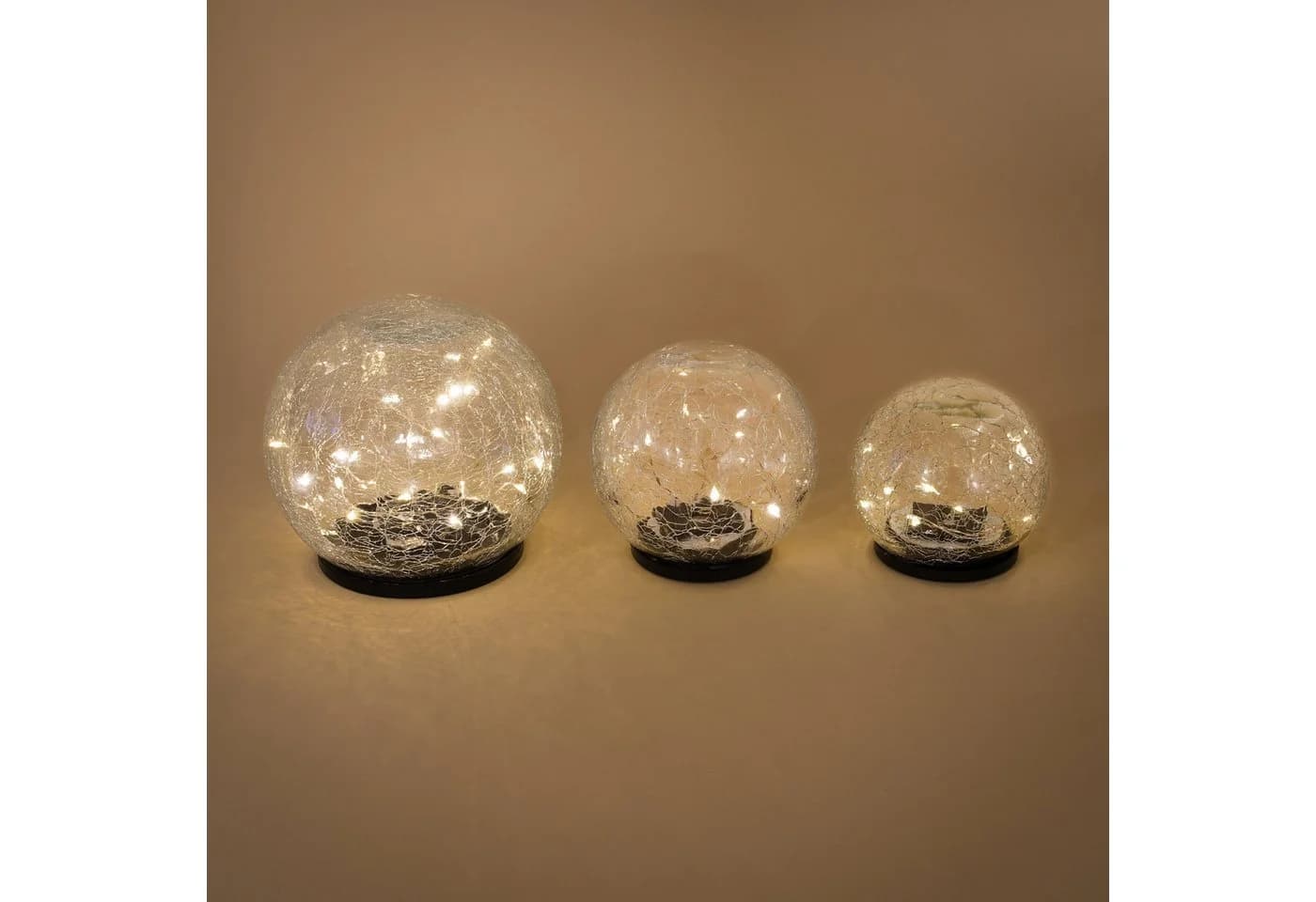 esotec LED Kugelleuchte Echtglas Leuchtkugeln Golden Balls - Bild 3