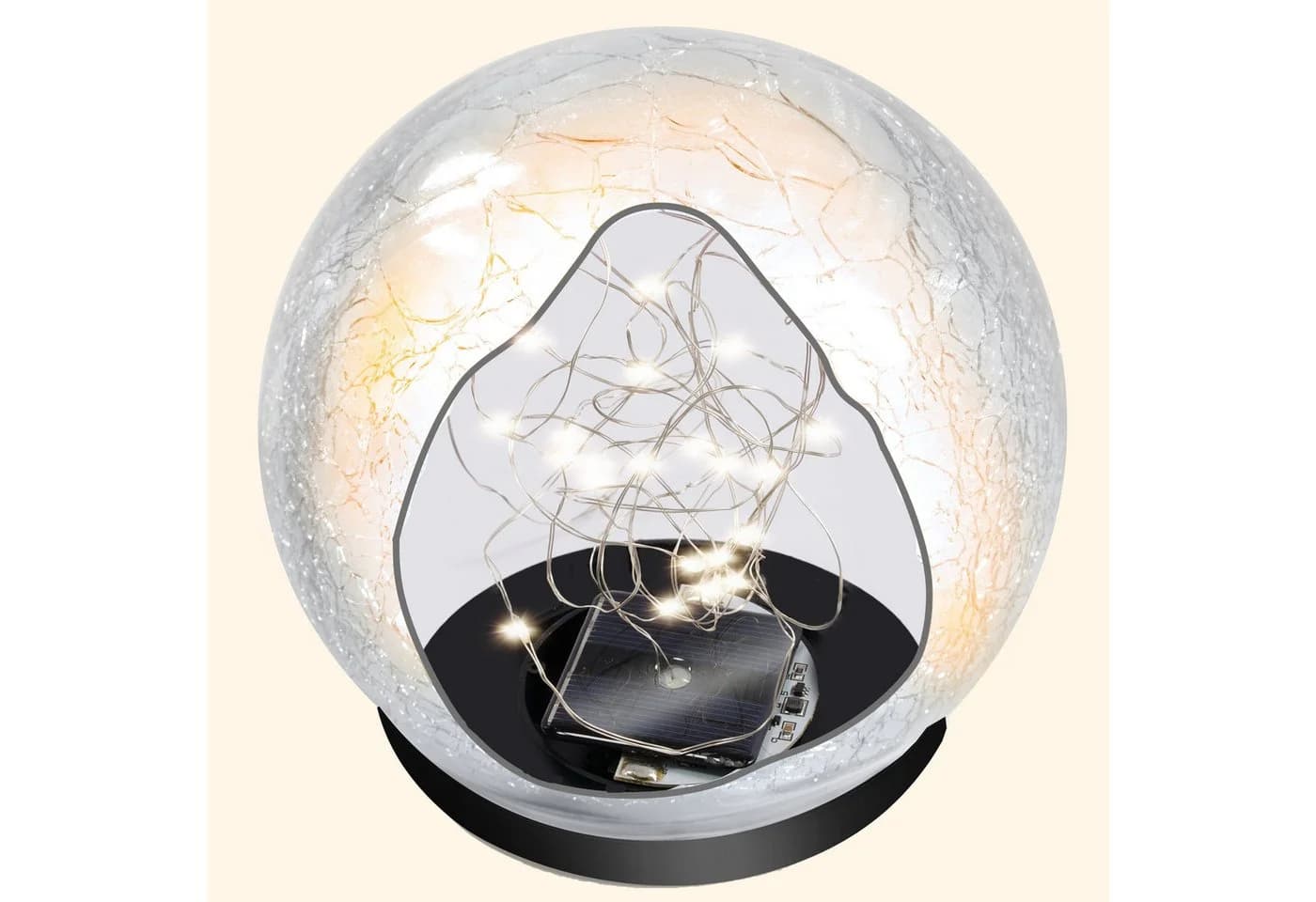 esotec LED Kugelleuchte Echtglas Leuchtkugeln Golden Balls - Bild 4
