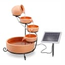 esotec Solar Kaskadenbrunnen Livorno Keramik Terrakotta Bild 1
