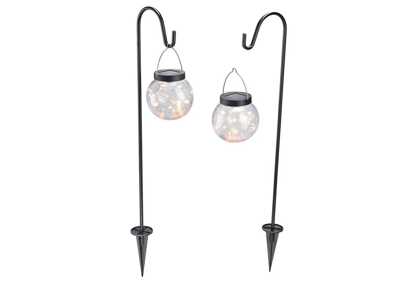 esotec Gartenstecker 2er Set Solarleuchten Smart Globe Bruchglas - Bild 2