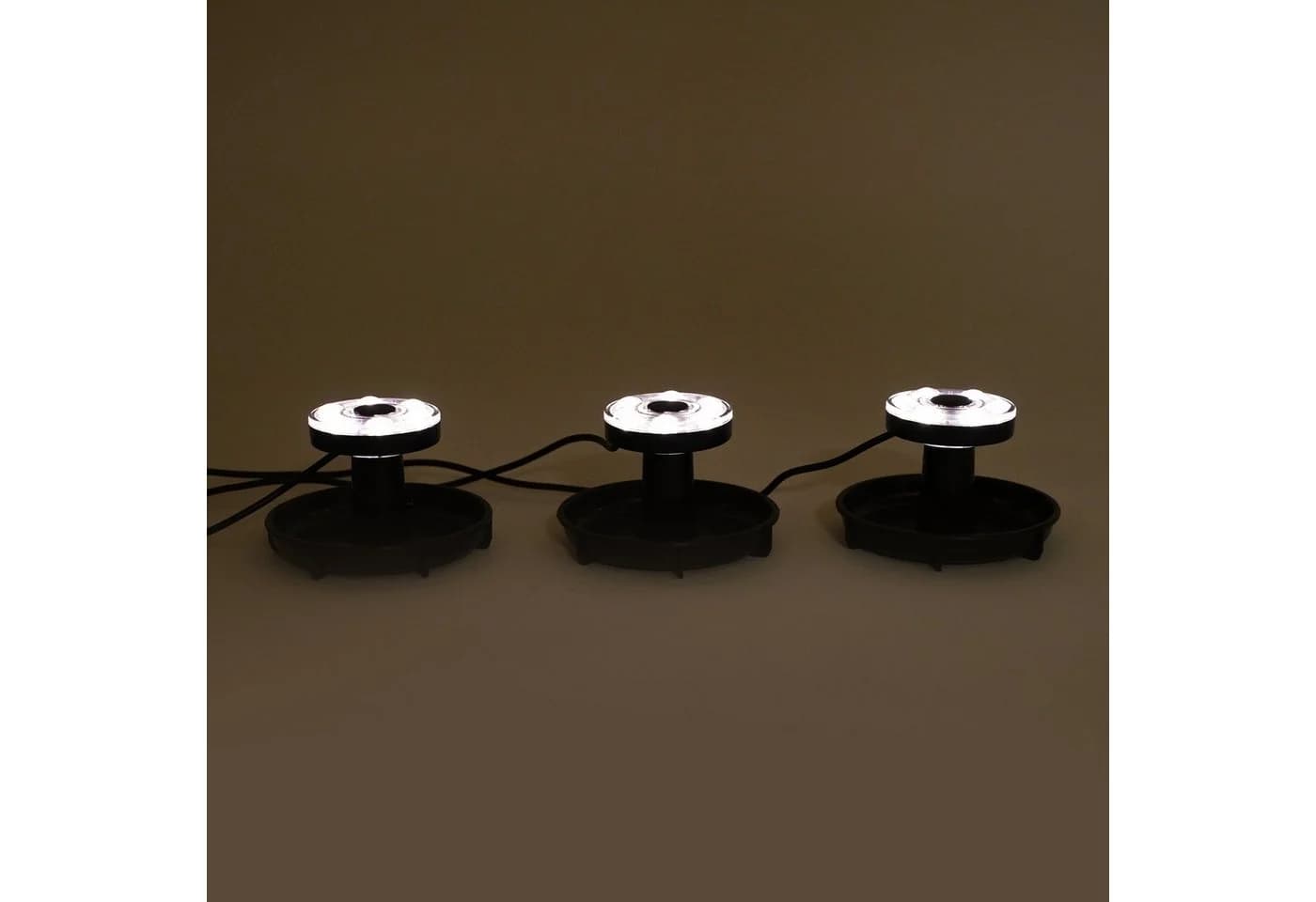 esotec LED Teichleuchte 3er Set Solar Unterwasserleuchten Splash 3000K warmweiß 20lm - Bild 3
