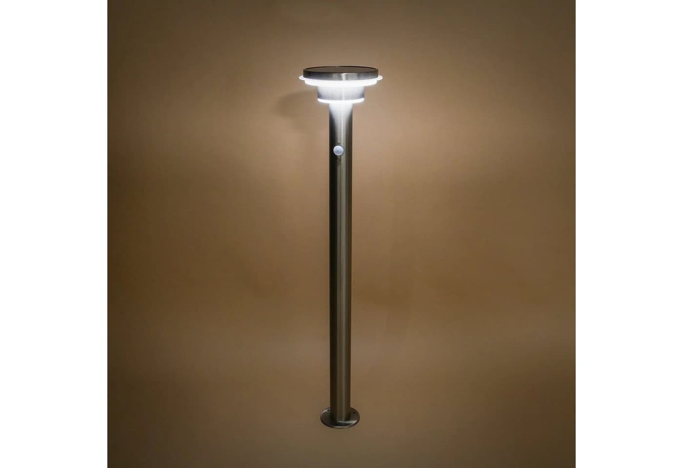 esotec LED Gartenleuchte Solar PIR Standleuchte Tini, 85 cm, 40 LEDs, Edelstahl - Bild 3