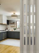 Forte/HME Luciana Kunststofffaltür Weiß 4 Fenster Bild 2