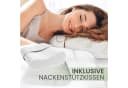 ELONEO Reise-Set 3-teilig Visko-Topper & Kissen Blau Bild 2