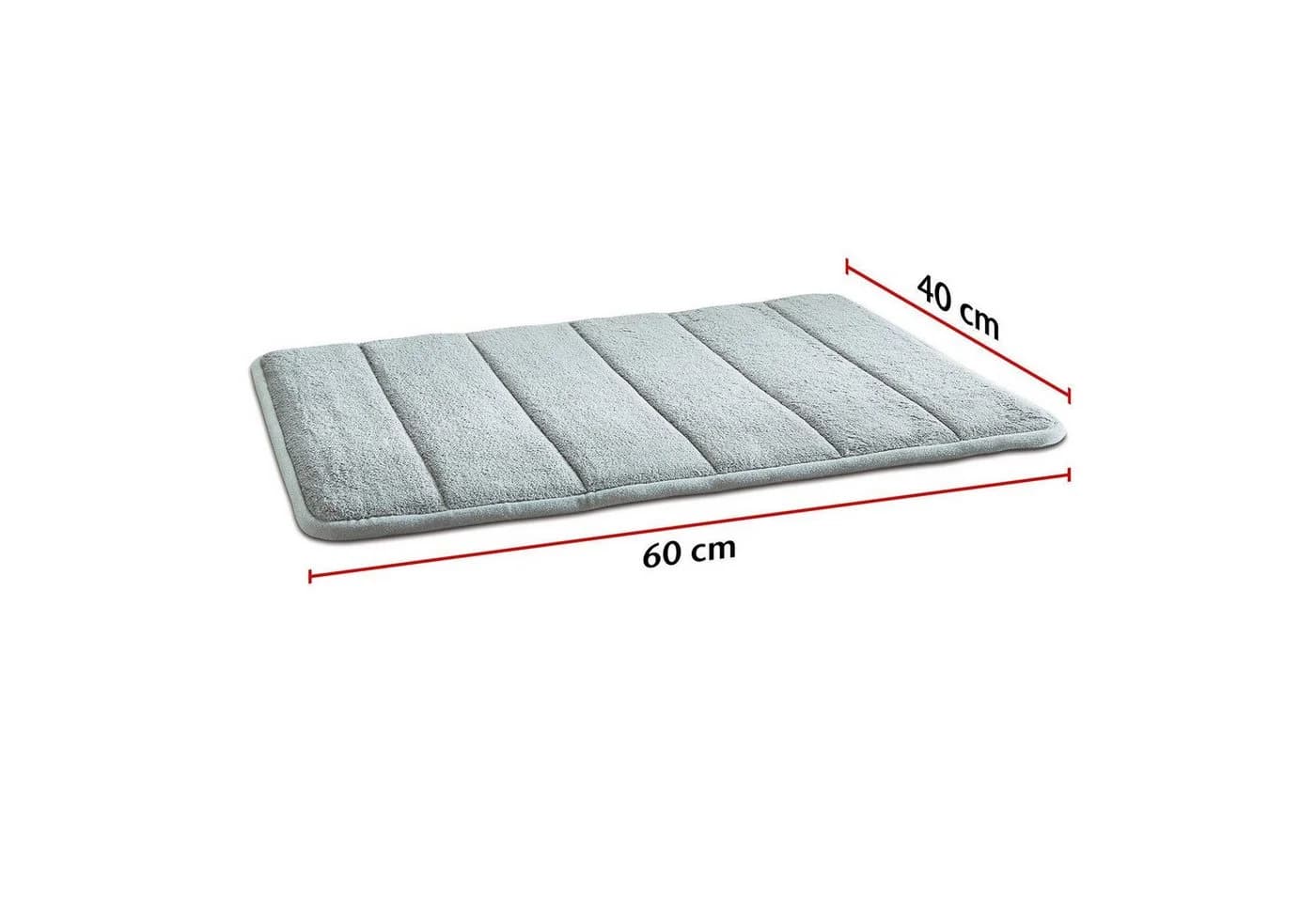 ELONEO Duschmatte rutschfest Visko-Füllung schnelltrocknend Polyester - Bild 4