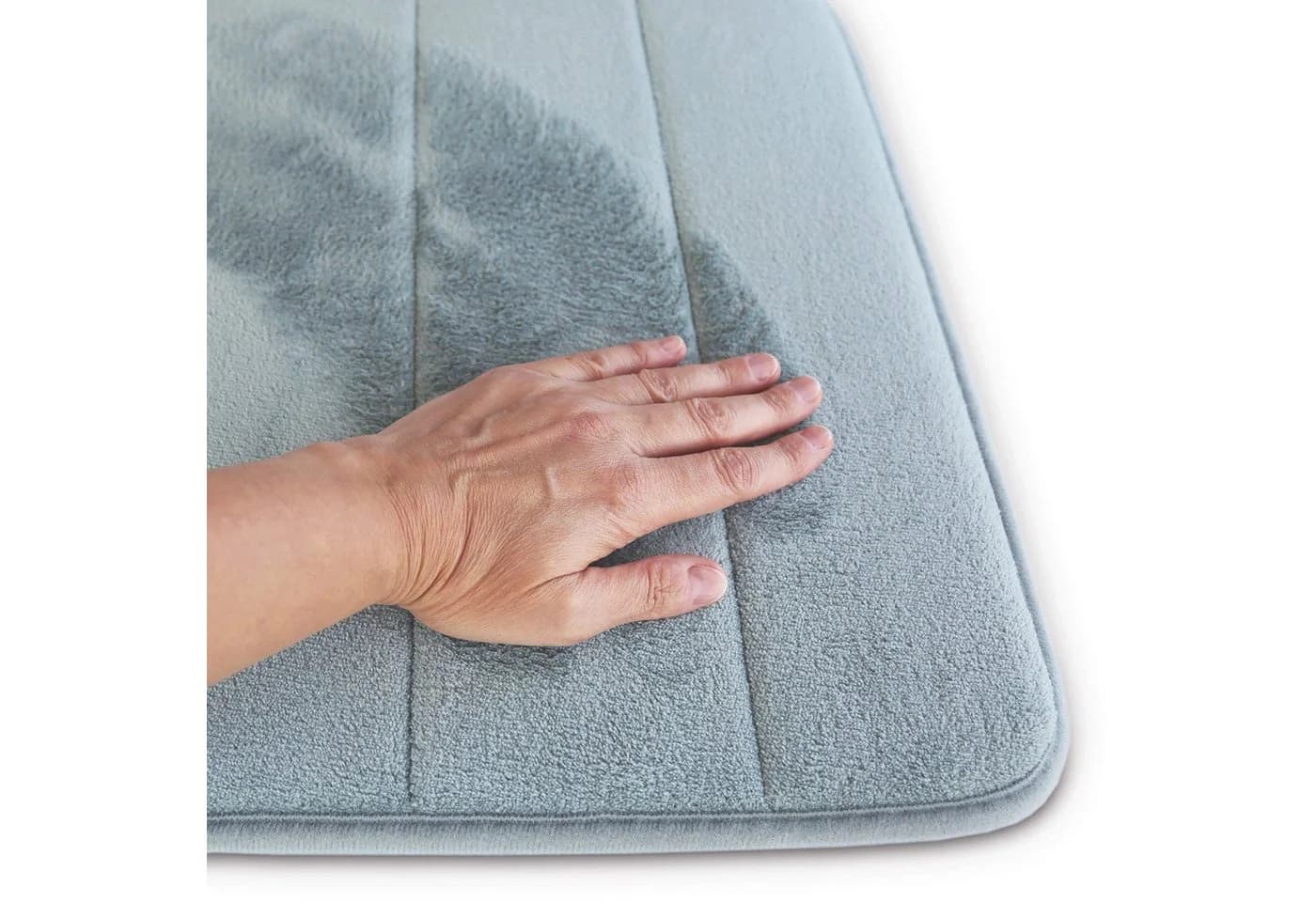 ELONEO Duschmatte rutschfest Visko-Füllung schnelltrocknend Polyester - Bild 5