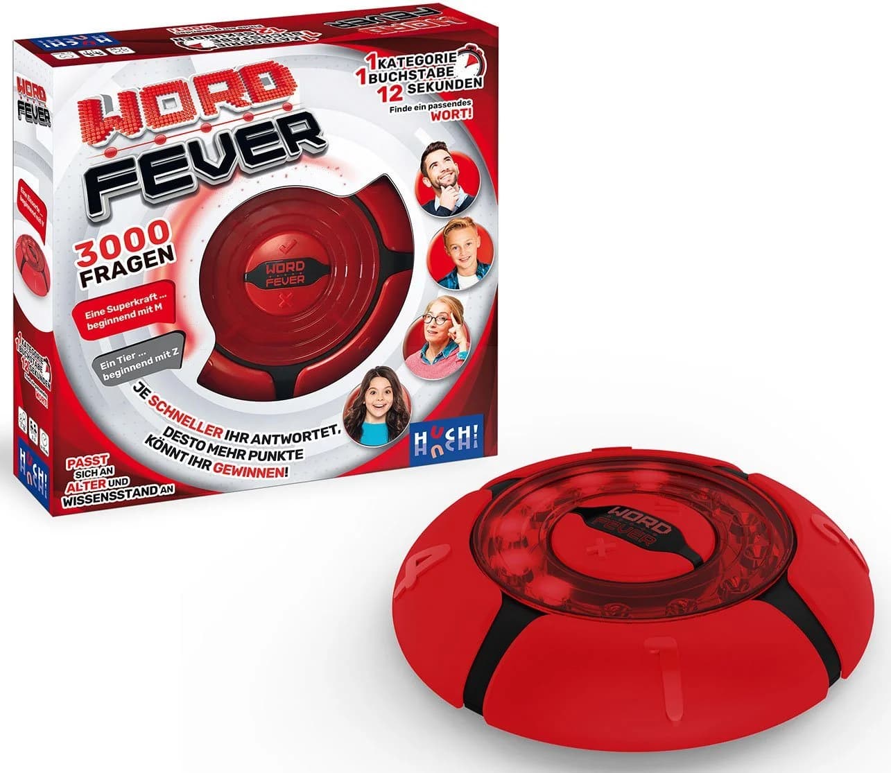 HUCH Word Fever Action-Spiel Bunt für 2-4 Spieler ab 7 Jahren - Bild 2