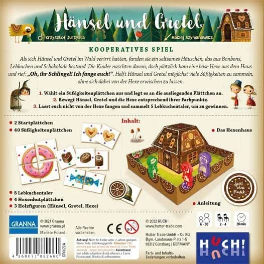 HUCH! Spiel Hänsel & Gretel, Kinderspiel, Made in Europe - Bild 3