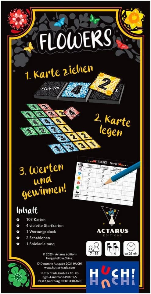 HUCH Flowers Spiel Bunt Strategie für Kinder ab 7 Jahren - Bild 5