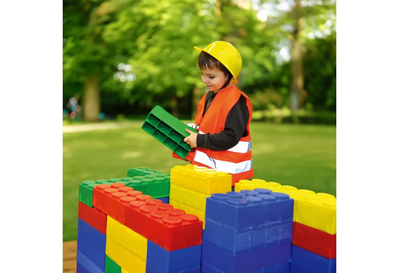 EDUPLAY Kinder Bauhelm Spielzeug-Gartenset Gelb - Bild 3