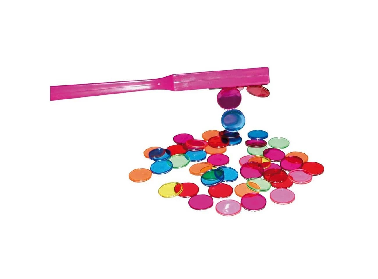 EDUPLAY Lernspielzeug Bunt Transparent Magnetstab