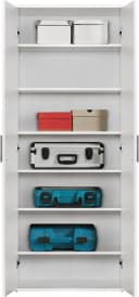 PROCONTOUR Mehrzweckschrank Clara Weiß 2 Türen 6 Böden Bild 3