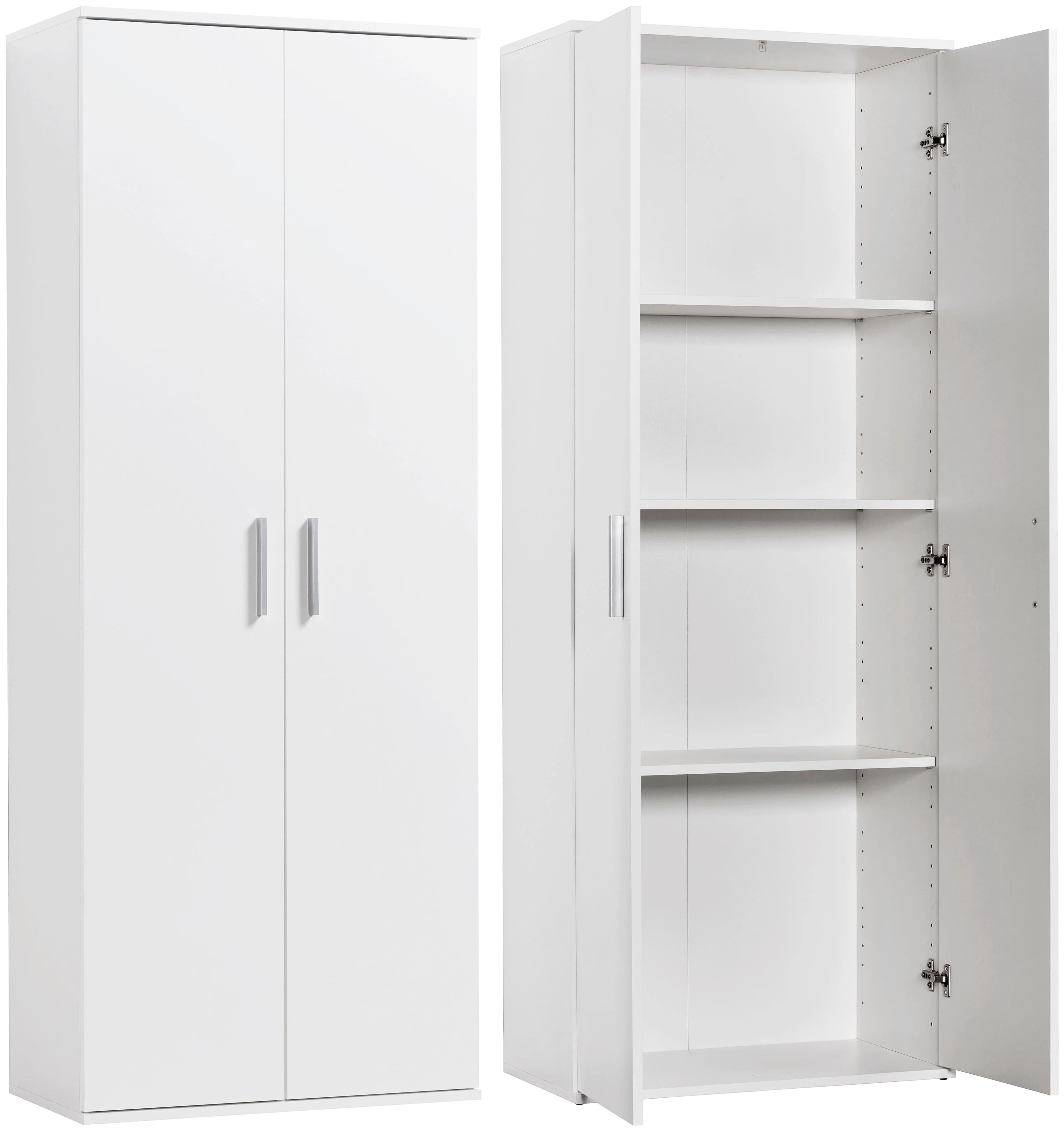 PROCONTOUR Mehrzweckschrank Clara Weiß 2 Türen 6 Böden - Bild 5
