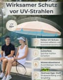 ac SPORT Sonnenschirm 160 cm wasserabweisend UV-Schutz UPF 50+ Bild 1