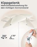 ac SPORT Sonnenschirm 160 cm wasserabweisend UV-Schutz UPF 50+ Bild 3