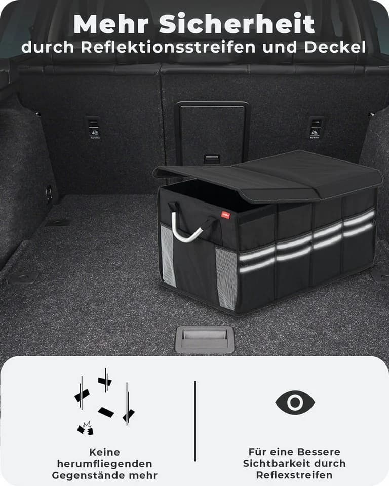 achilles Klappbox Strong-Box 71l Robuste Auto-Faltbox Schwarz - Bild 4