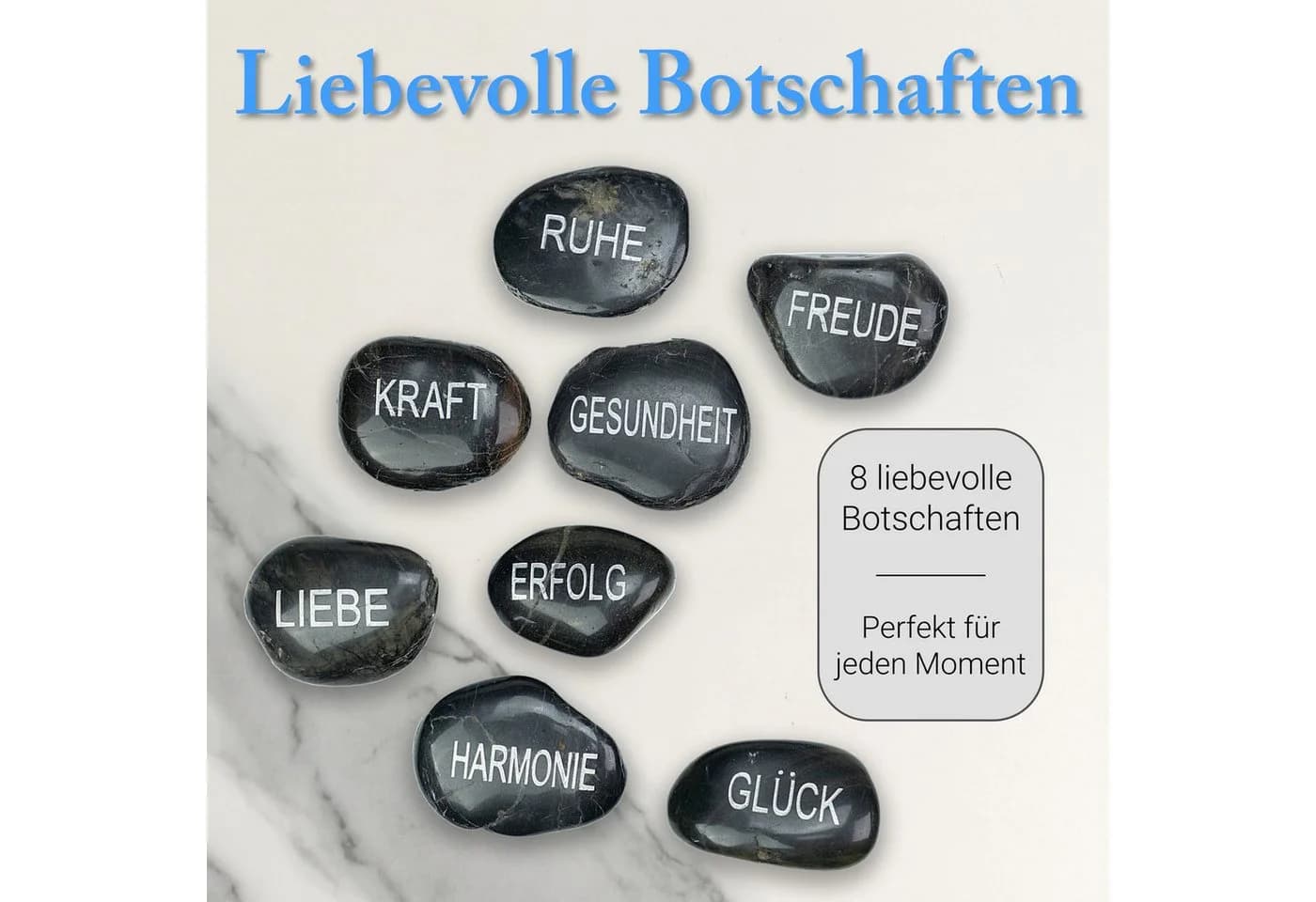 INTERGARDEN Dekokies Zierkies mit Gravur, 8 St, Poliert & Hochglanz
