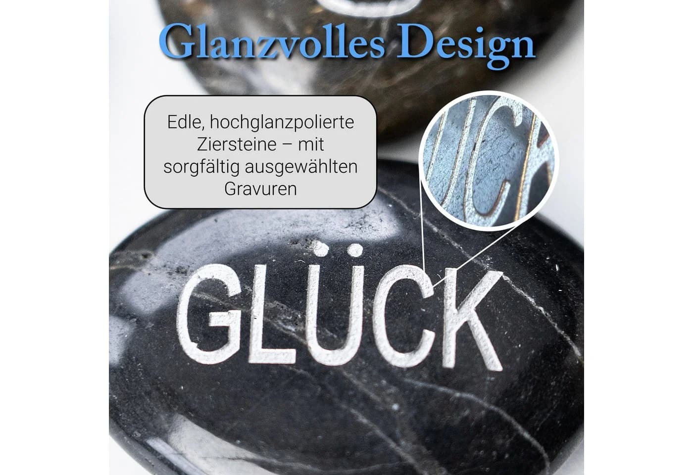 INTERGARDEN Dekokies Zierkies mit Gravur, 8 St, Poliert & Hochglanz - Bild 3