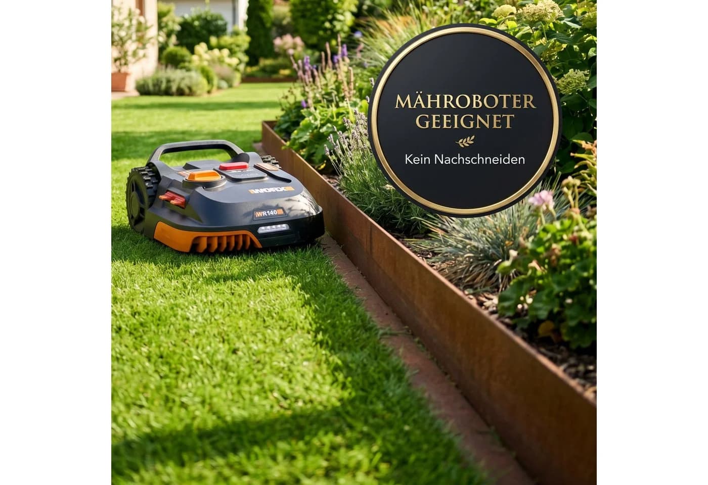 INTERGARDEN Rasenkante Cortenstahl Rolle 10m x 15cm Edelrost - Bild 5