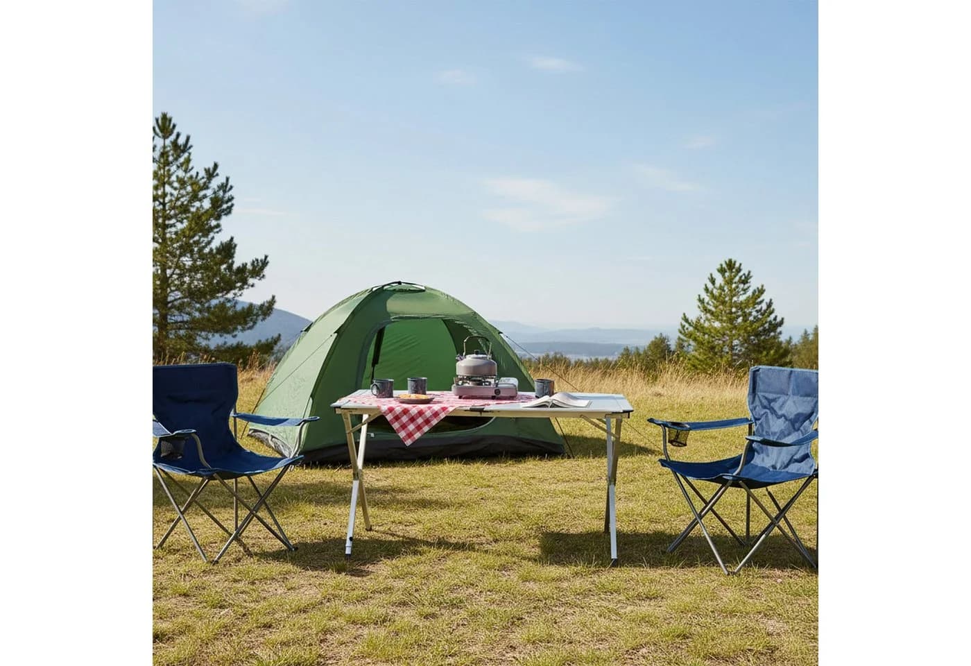 CampFeuer Aluminium Campingtisch Faltbar für 4 Personen