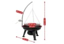 BBQ-Toro Schwenkgrill mit Feuerschale und höhenverstellbarem Grillrost Bild 3