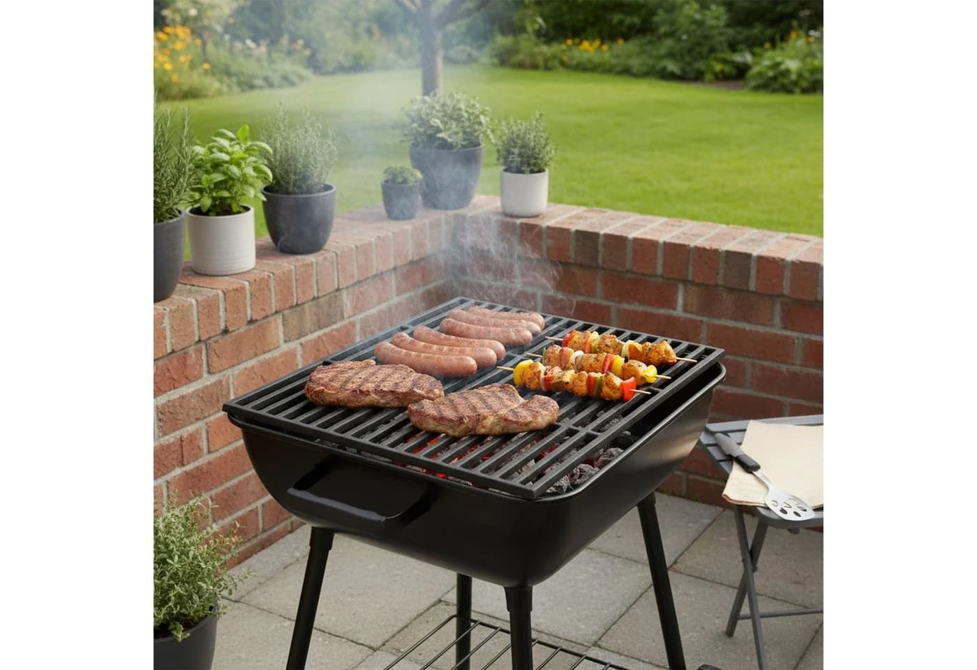 BBQ-Toro Grillrost Gusseisen 67x40 cm emailliert