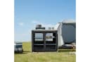 CampFeuer Campingschrank Alu Faltschrank Schwarz/Silber Bild 1