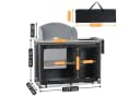 CampFeuer Campingschrank Klappbar mit Waschbecken Schwarz-Silber Bild 3