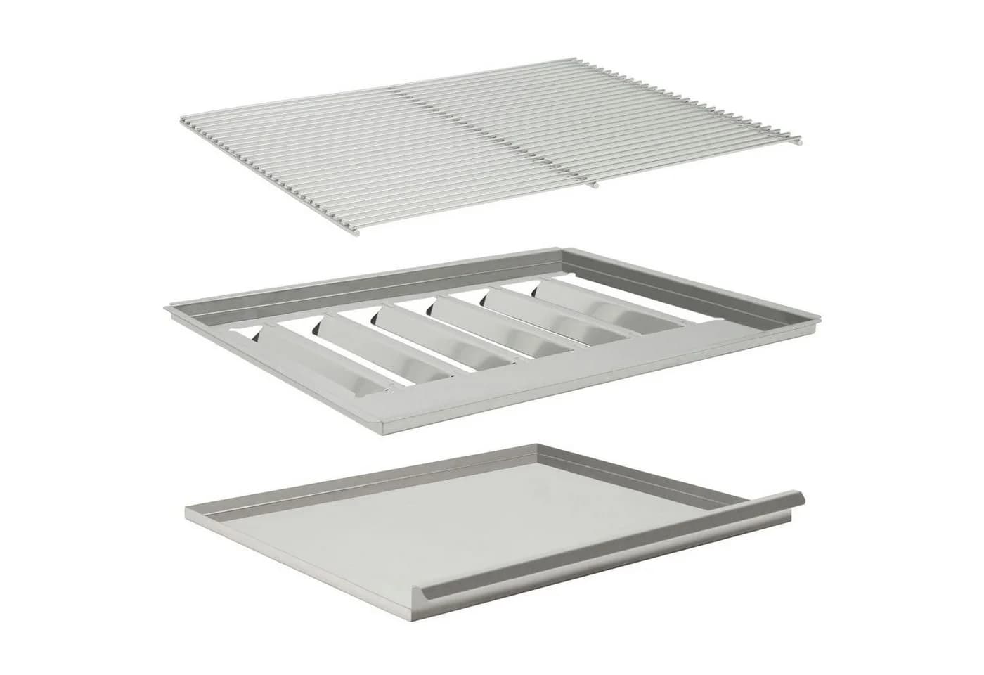 BBQ-Toro Grillrost Set mit Flammenblech und Fettwanne