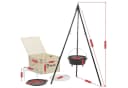 BBQ-Toro Dutch Oven Set 6-teilig mit Dreibein & Holzkiste Bild 4