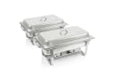 Mahlzeit Chafing Dish Profi Set Toulouse 2x Edelstahl Warmhaltebehälter Bild 2
