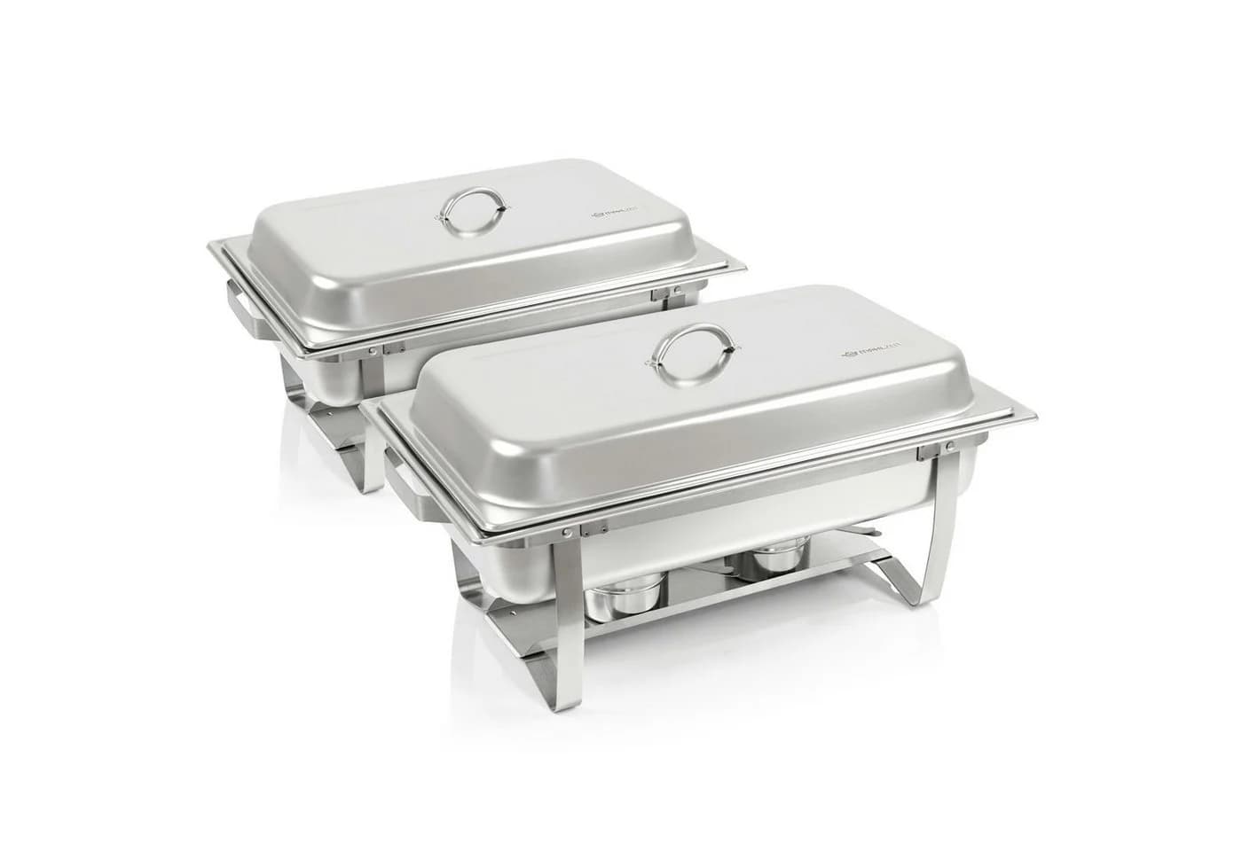 Mahlzeit Chafing Dish Profi Set Toulouse 2x Edelstahl Warmhaltebehälter - Bild 2