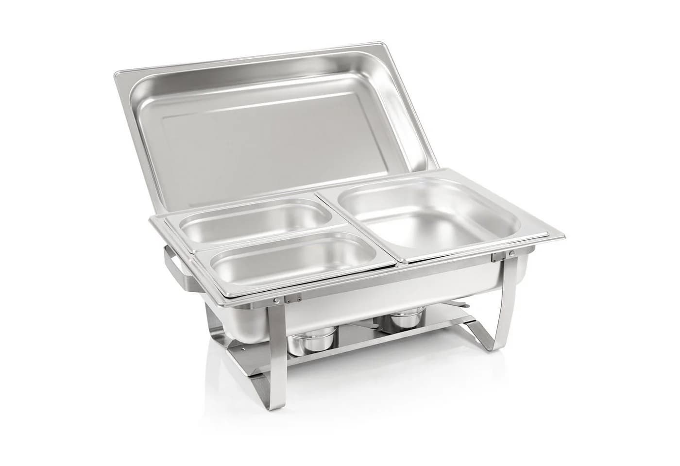 Mahlzeit Chafing Dish Profi Set Grenoble 4x Edelstahl Warmhaltebehälter - Bild 4