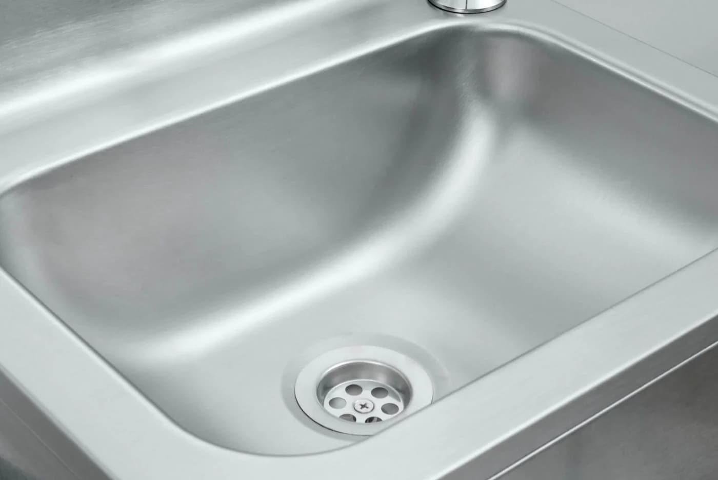 Mahlzeit Handwaschbecken Edelstahl mit Kniebetätigung und Seifenspender - Bild 4