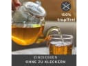 Creano Glas-Teekanne 1,5l mit Edelstahlsieb Bild 3