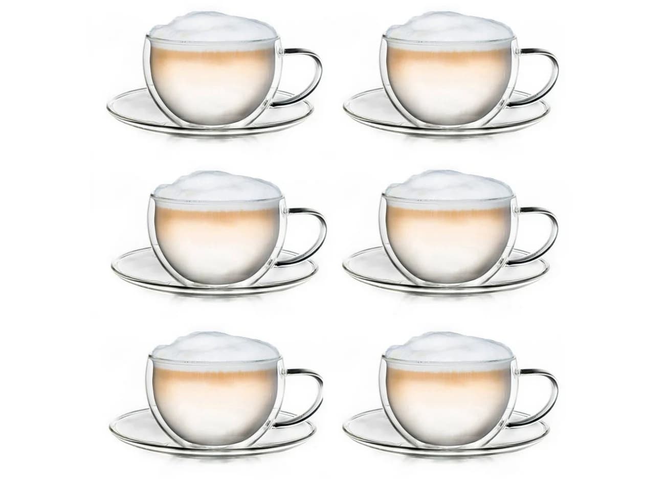 Creano Thermo-Tasse doppelwandig mit Untersetzer 250ml 6er Set - Bild 2
