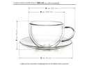 Creano Thermo-Tasse doppelwandig mit Untersetzer 250ml 6er Set Bild 3