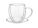 Creano Teeglas Thermotasse bauchig 250ml 4er Set mit Untersetzer Bild 5